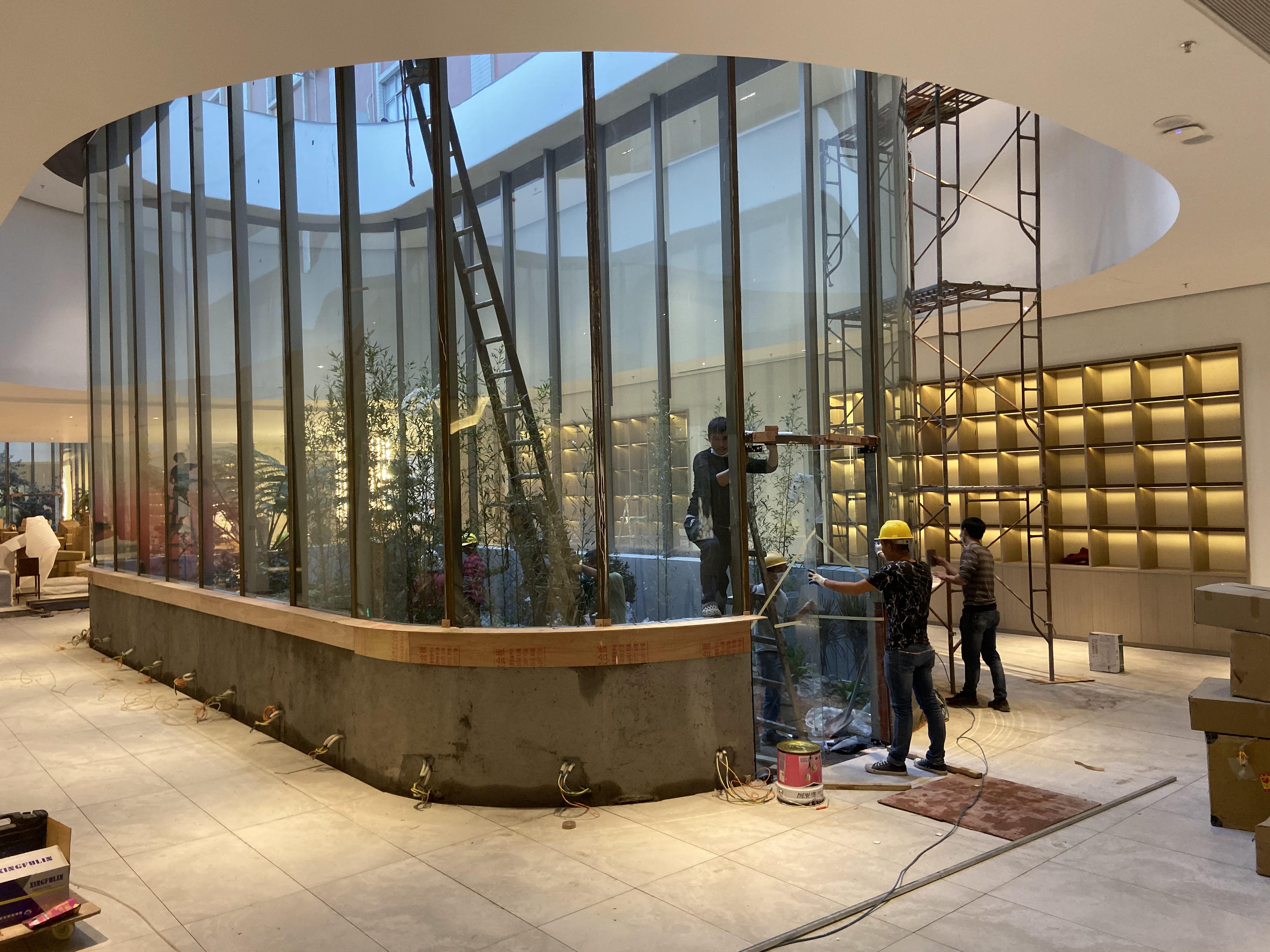 中泰龍公司展廳不銹鋼裝飾 中泰龍公司展廳不銹鋼裝飾