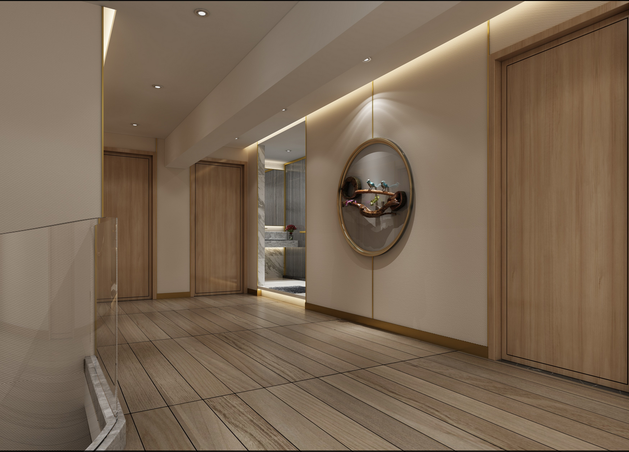 美國開心點餐廳:木紋不銹鋼天花裝飾 美國開心點餐廳:木紋不銹鋼天花裝飾